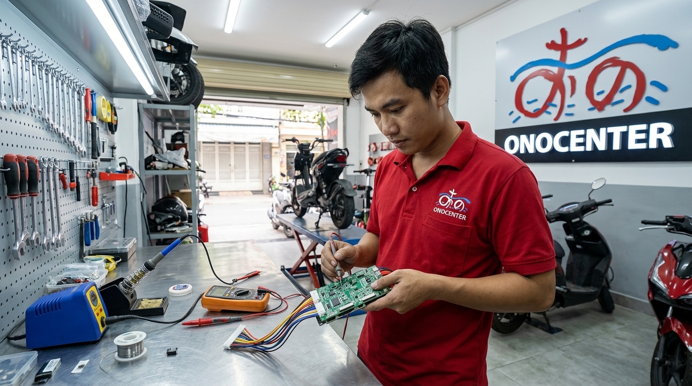 Mạch BMS Xe Máy Điện — Dấu Hiệu Hỏng & Chi Phí Sửa ONOCENTER