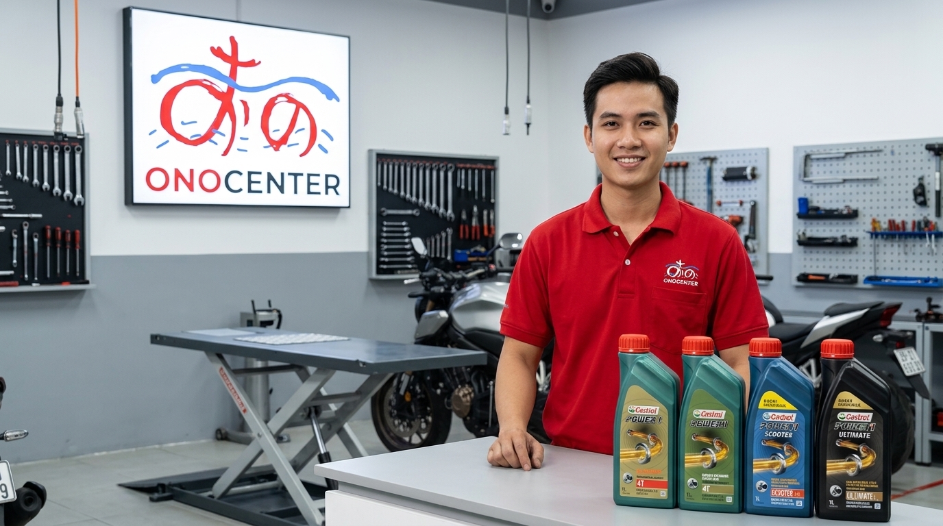 Dòng sản phẩm dầu nhớt Castrol Power1 và Ultimate chính hãng tại xưởng ONOCENTER Quận 7