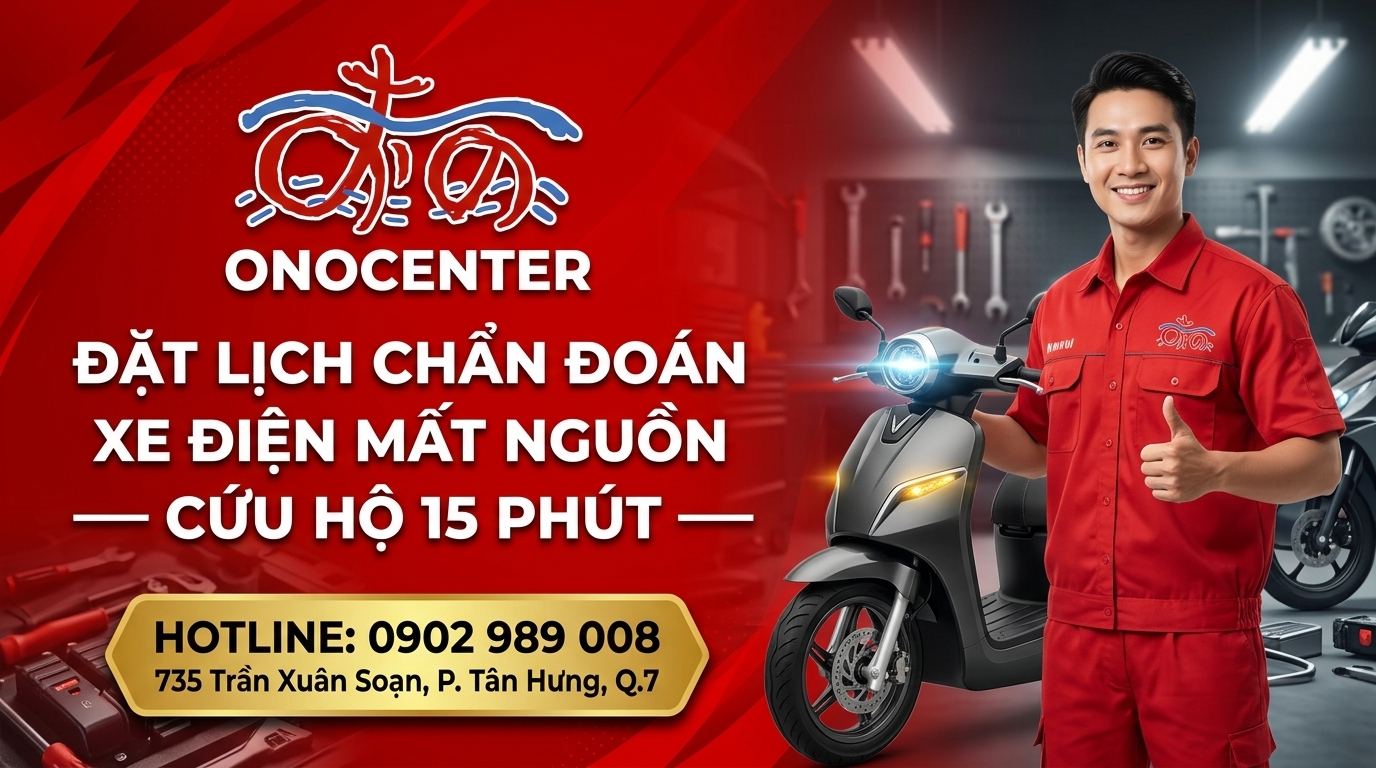 Dịch vụ chẩn đoán lỗi xe máy điện miễn phí tại ONOCENTER 735 Trần Xuân Soạn Quận 7