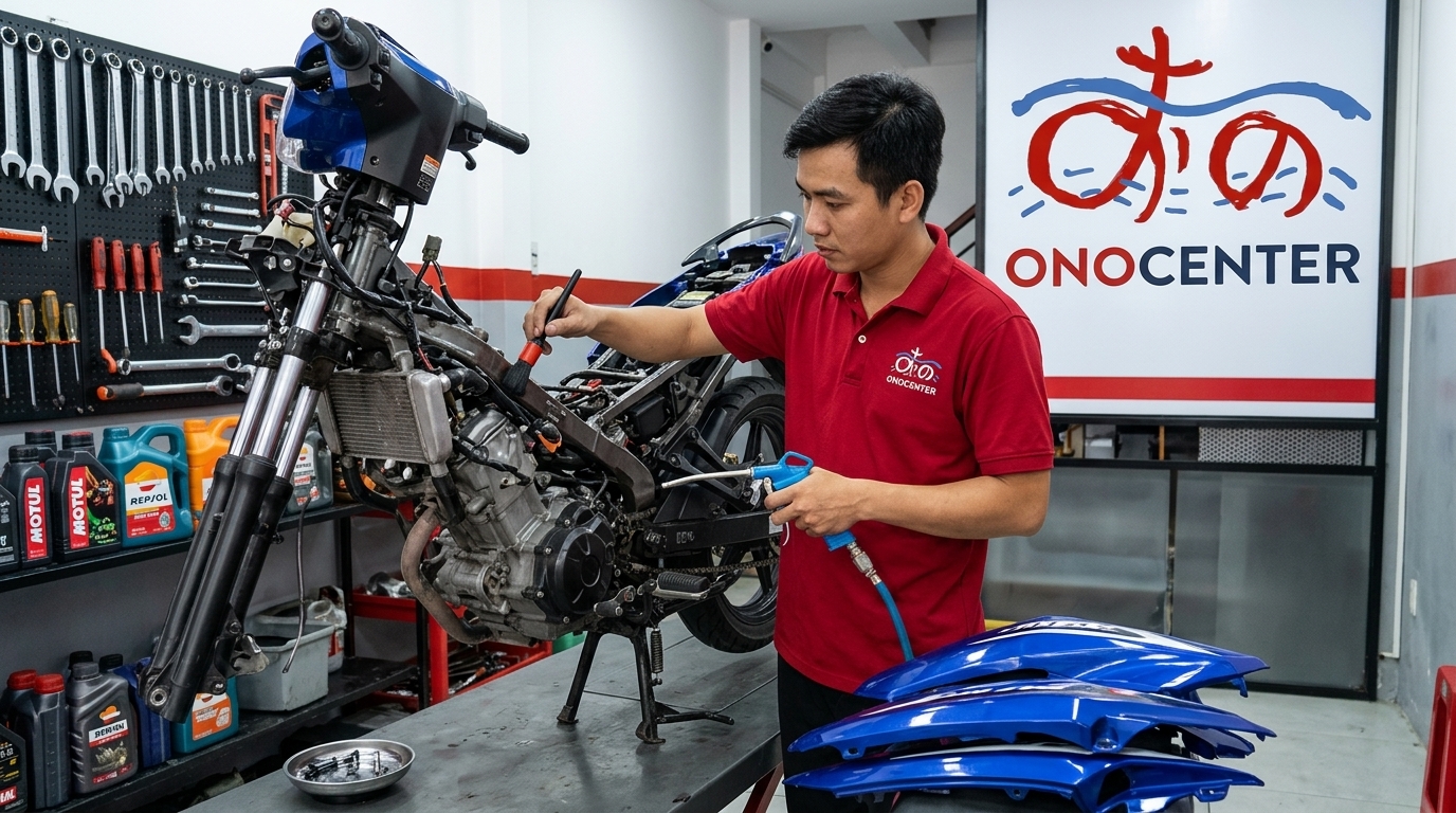 Rửa Xe Tháo Dàn Áo Quận 7 — Quy Trình 18 Bước | ONOCENTER