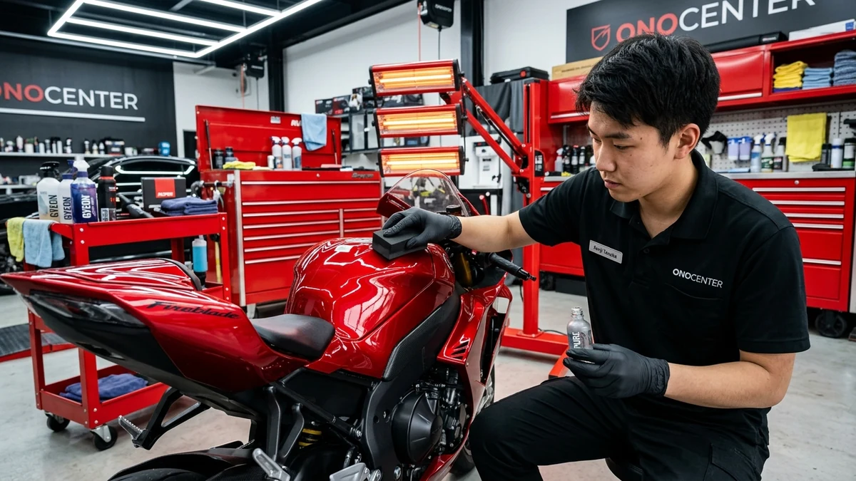 Phủ Ceramic & Sơn Dặm Xe Máy Chuyên Nghiệp Tại ONOCENTER Quận 7